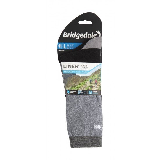 Bridgedale Base Liner Coolmax Boot Men's Liners - 2 Perechi