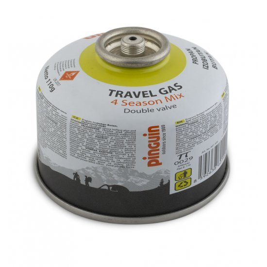 Butelie gaz cu valva Pinguin Travel Gas 110g