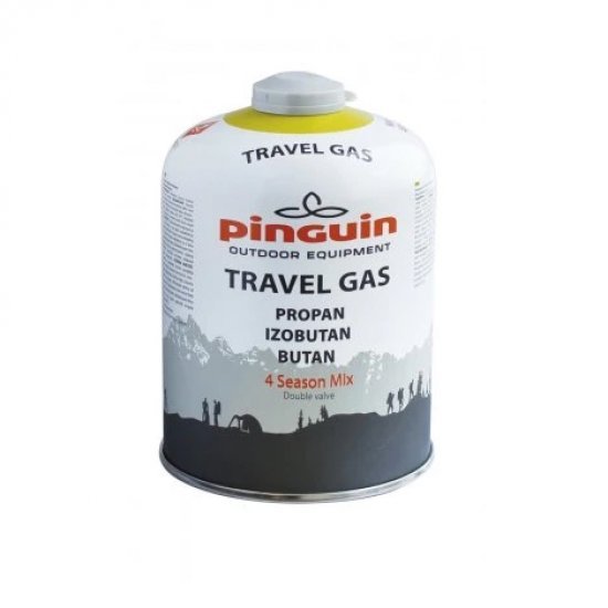 Butelie gaz cu valva Pinguin Travel Gas 450g