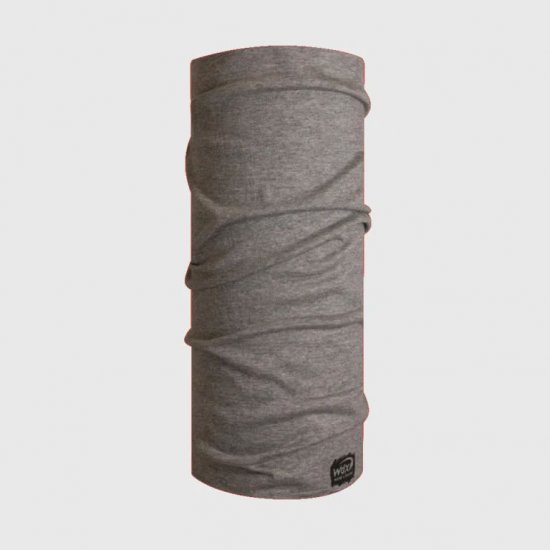 Bandana tubulara multifunctionala Buff Lana Merino WDX  -  MELANGE GREY